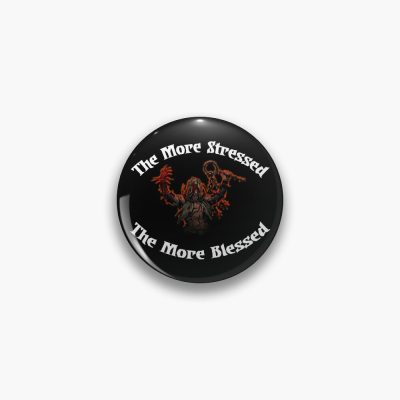 The More Stressed The More Blessed - Darkest Dungeon Flagellant Pin Official Darkest Dungeon Merch