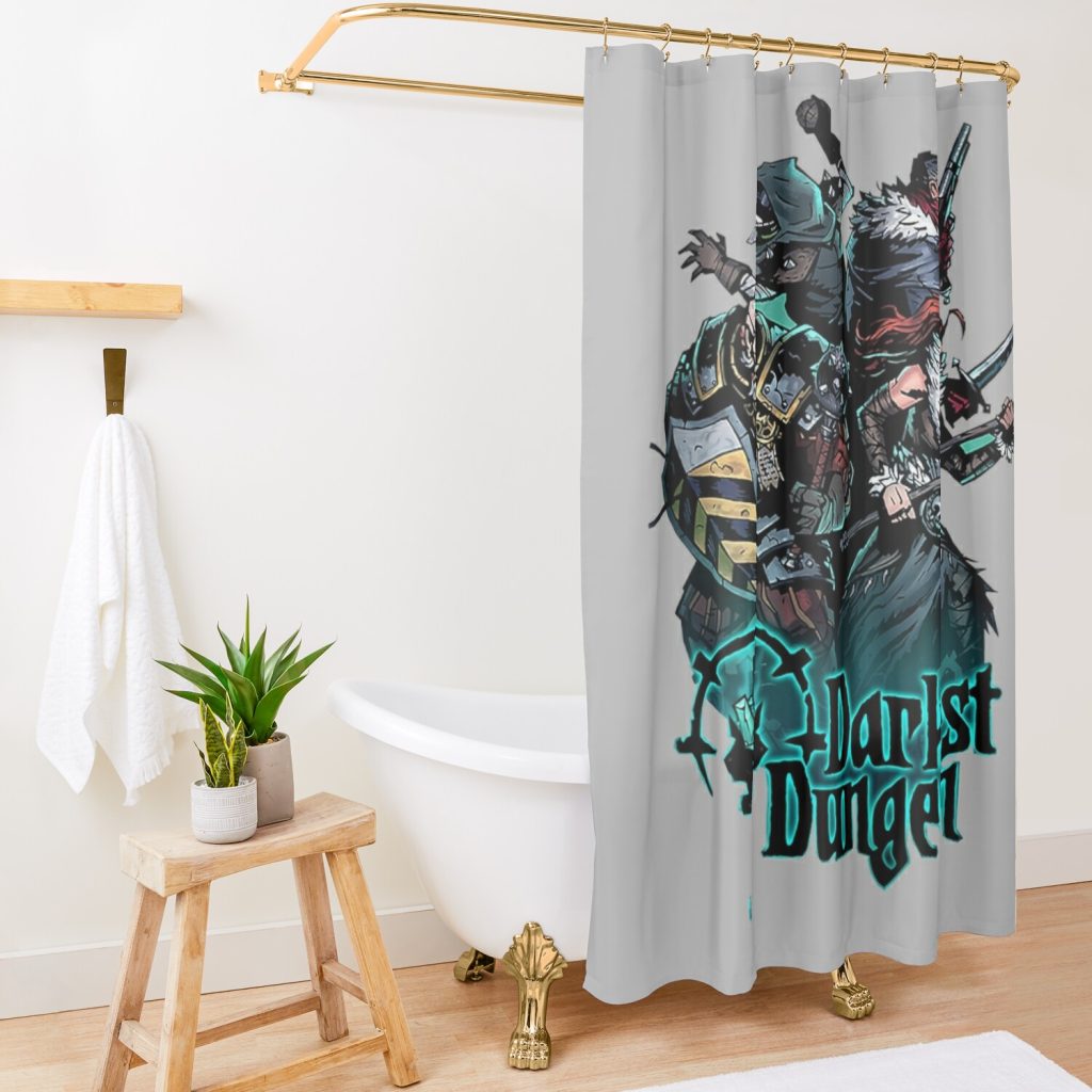 Darkest Dungeon Shower Curtain Official Darkest Dungeon Merch
