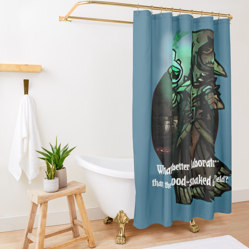 Darkest Dungeon Plague Doctor Shower Curtain Official Darkest Dungeon Merch