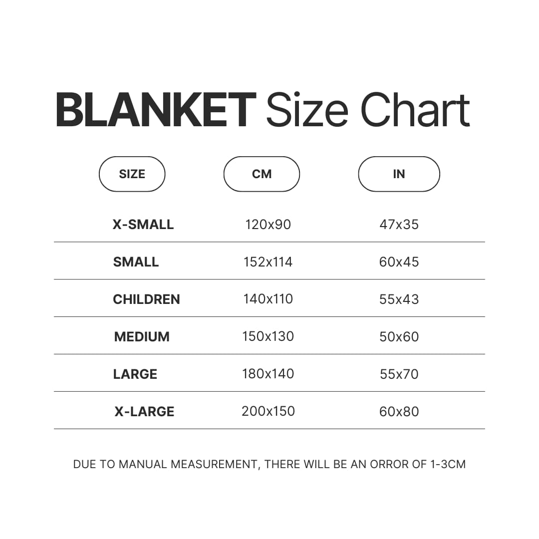 Blanket Size Chart - Darkest Dungeon Store